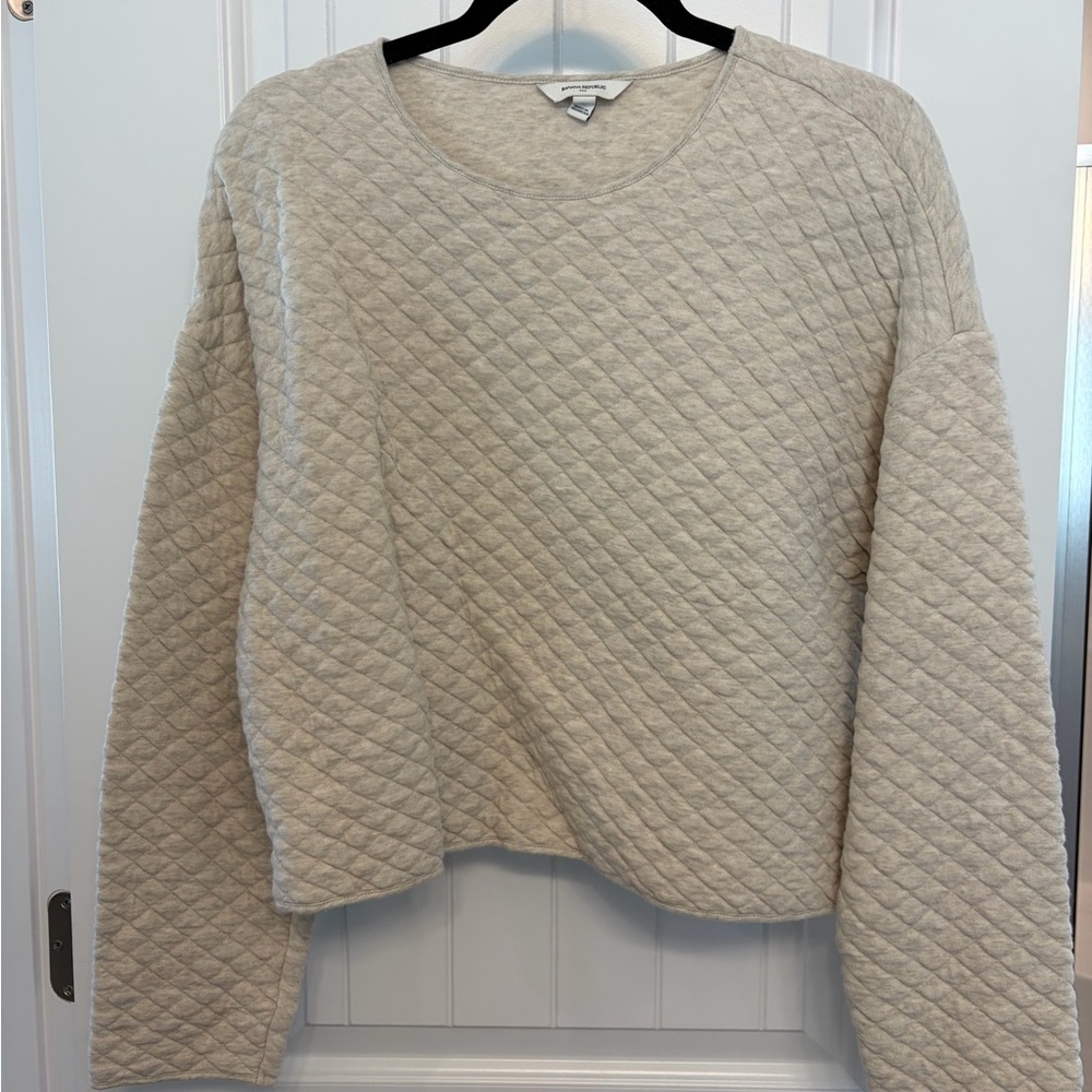 Banana Republic Beige Knit Top